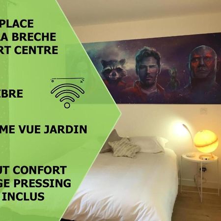 Le Galaxy Centre La Breche Wifi Calme Vue Jardin Apartment นีออร์ ภายนอก รูปภาพ