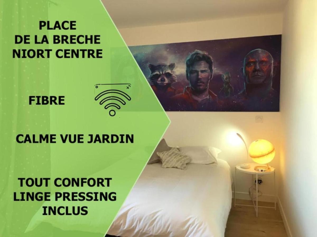 Le Galaxy Centre La Breche Wifi Calme Vue Jardin Apartment นีออร์ ภายนอก รูปภาพ